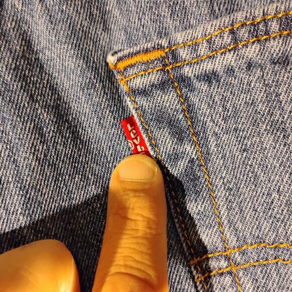 Levi's 501 jeans mens 36x30 blue denim button fly straight leg medium wash - Picture 3 of 10